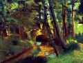 the little bridge pontoise 1875 1 Camille Pissarro scenery